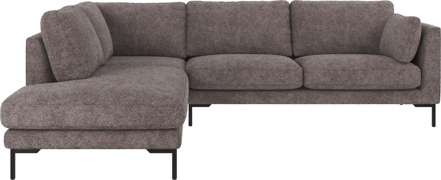 Rowico Corwin Venstrevendt Hjørnesofa Mørkegrå Anna Stof 266x226
