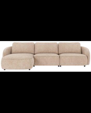 Rowico Norris Venstrevendt Chaiselong Sofa Polyester 319 162 Sort Lys Beige