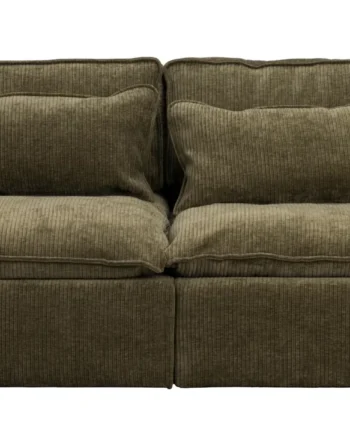 Rowico Rawlins Pers Sofa Grøn Polyester Stof Sort Plastik