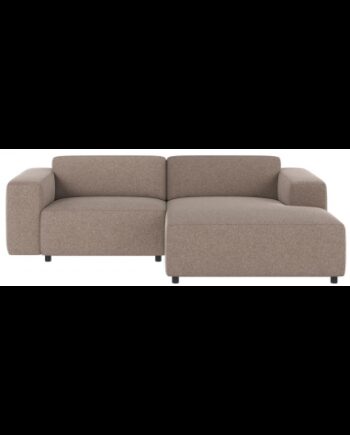 Rowico Willard Højrevendt Chaiselong Sofa Polyester 234 161 Sort Beige