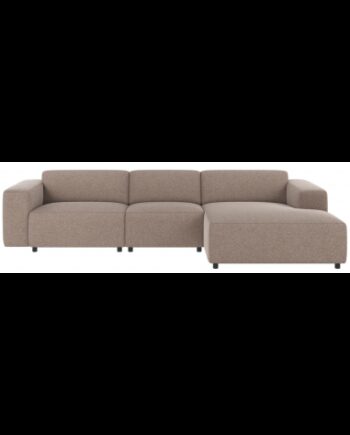 Rowico Willard Højrevendt Chaiselong Sofa Polyester 312 161 Sort Beige