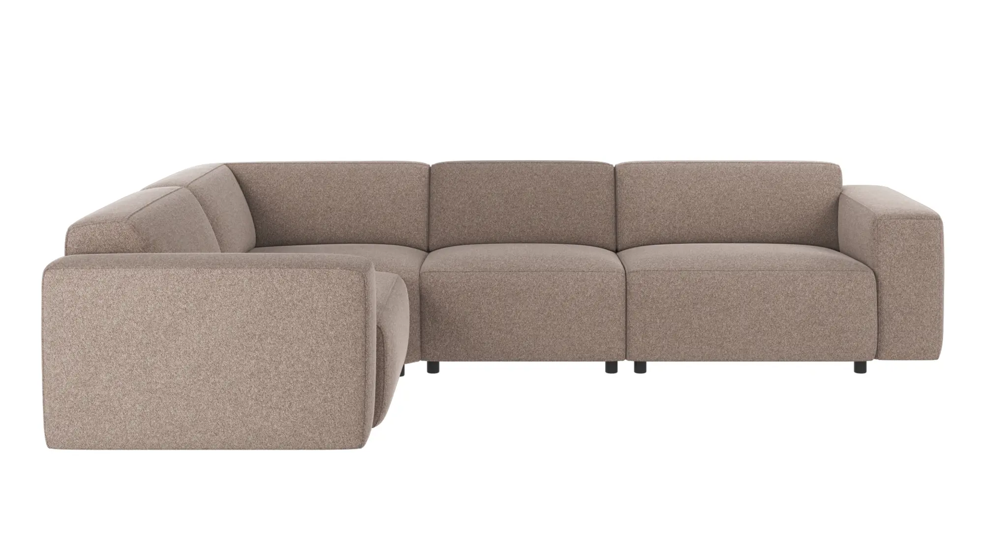 Rowico Willard  Pers Hjørnesofa Beige Stof Sort Plastik