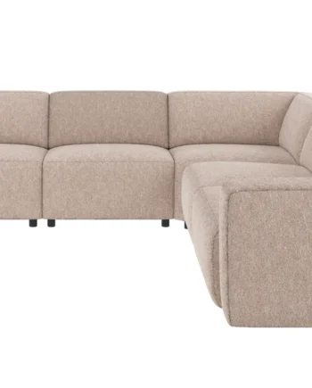 Rowico Willard  Pers Hjørnesofa Lys Beige Stof Sort Plastik