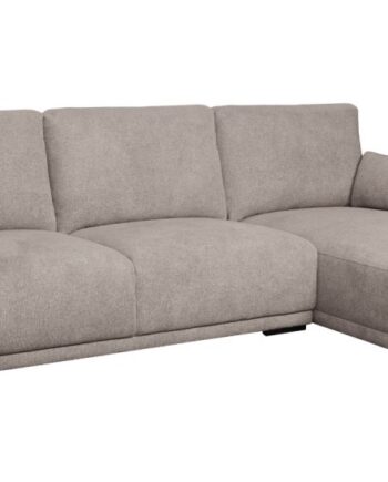 Santa Monica Sofa Med Chaiselong Til Højre Sandfarvet Møbelstof