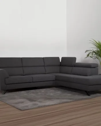 Scandinavian Living Billund Sofa Open End Grå Stof Justerbar Nakkestøtte Højrevendt  Møbelsalg