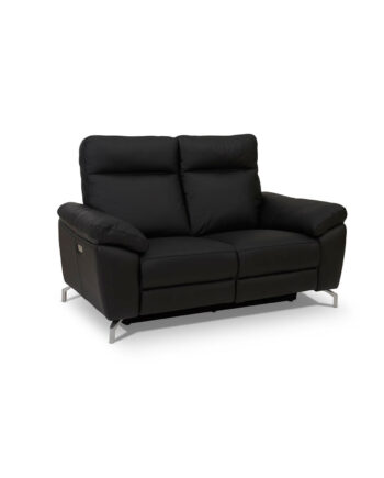 Selesta Pers Sofa Sort Læder