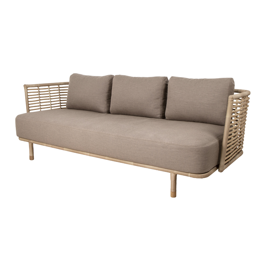 Sense Pers Sofa Natur Incl Taupe Airtouch Hyndesæt