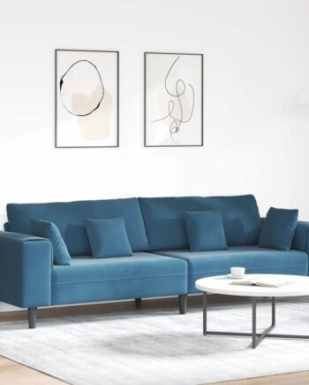 Sofa 250 Fløjl Blå