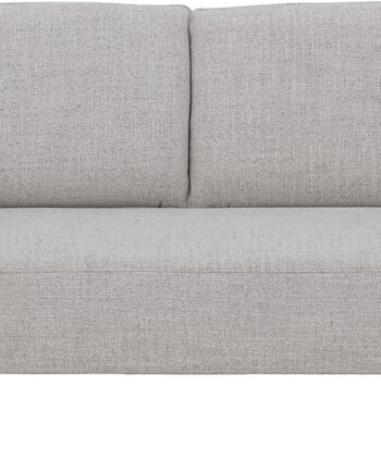 Sofa Bloomingville Chesham Personers Hvid Polyester Med Buede Armlæn Mørke Træben