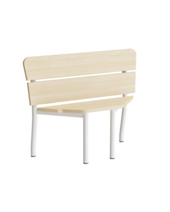Sofa Pausa 551 Hjørne Birkelaminat Hvidt Stel