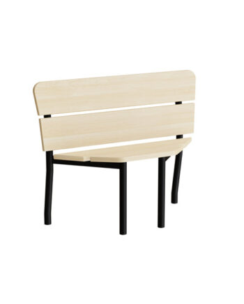 Sofa Pausa 551 Hjørne Birkelaminat Sort Stel
