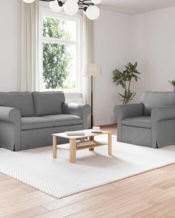 Sofa Sæt Dele Stof Gråbrun Sæder  Sæder 120