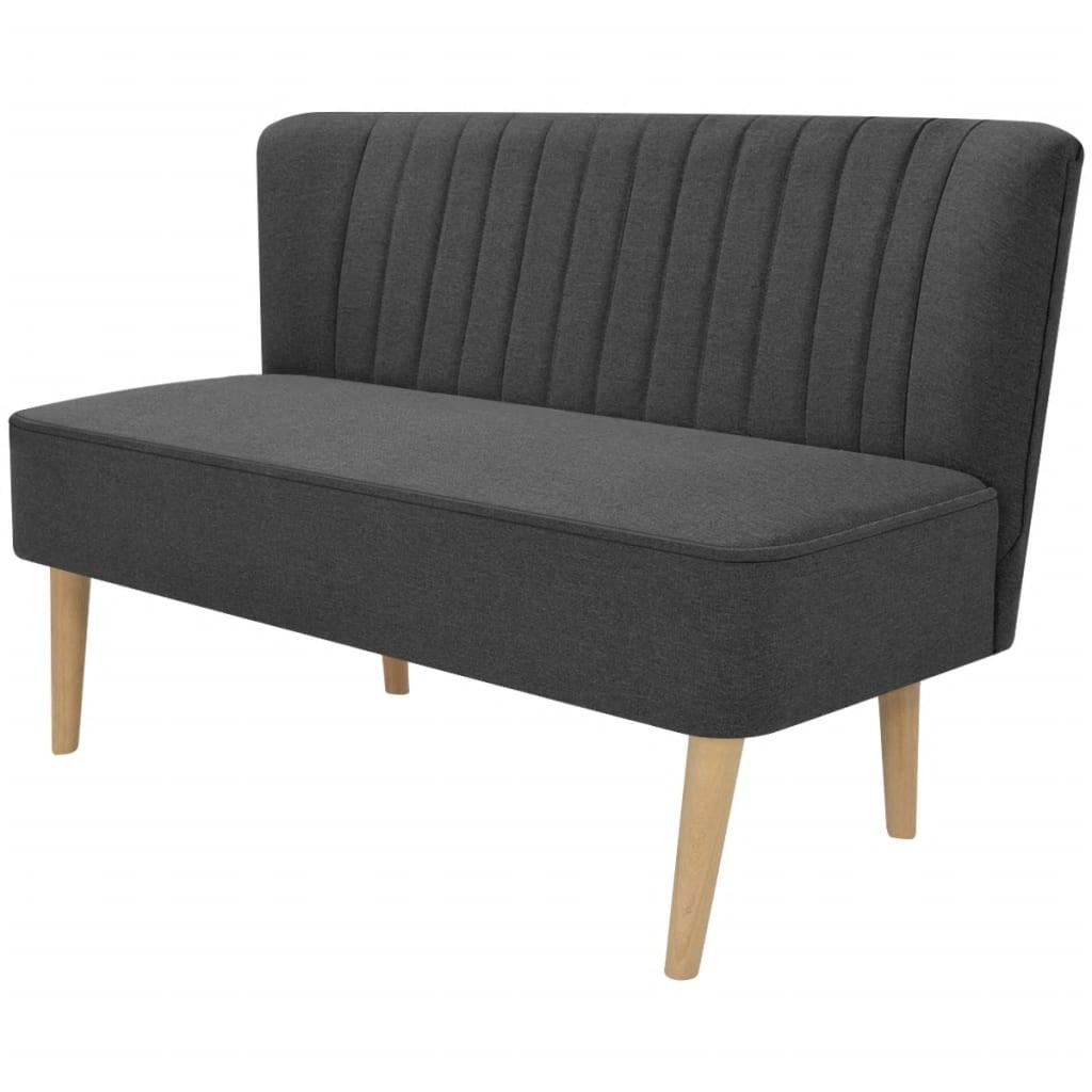 Sofa Stof Uden Armlæn 117 Mørkegrå