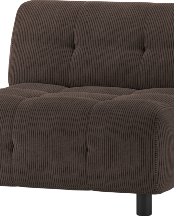Sofa Woood Louis Modulær Sæders Kaffefarvet Fløjl 90x90x73