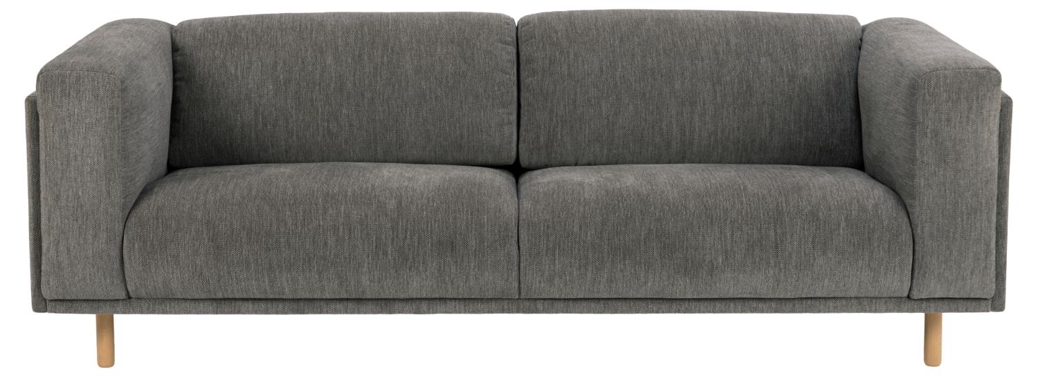 Sofakoncept Elea Pers Sofa Antracitgråt Stof Natur Bøg