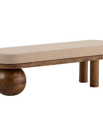 Sofastof Massivt Træ Sofa 140x47 5x41 Entre Polstret Stof Sofa Beige