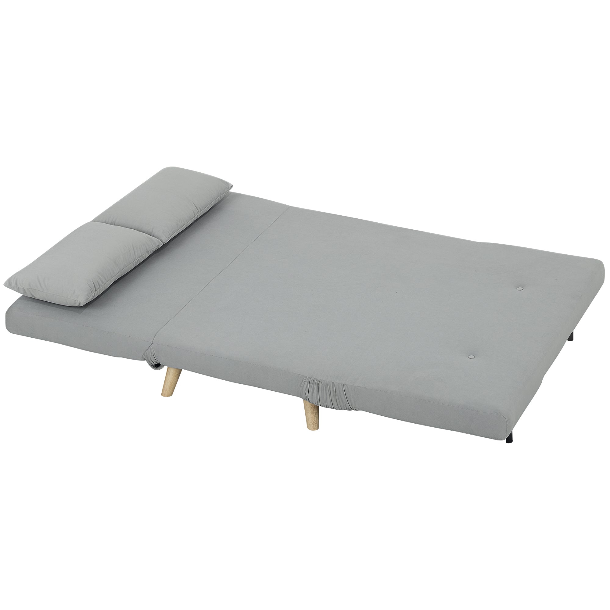 Sovesofa Afslappende Sofa Inkl Puder Fløjlslook 130 Lysegrå