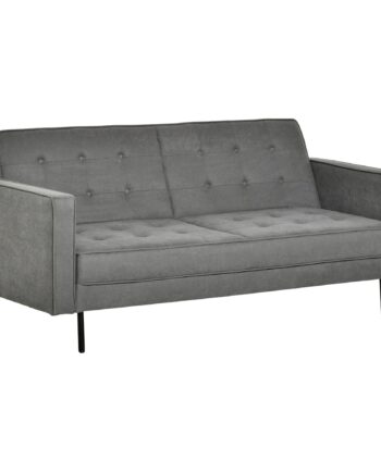 Sovesofa Personers Sovesofa Stofsofa Sofa Med Sovefunktion Sovesofa Med Justerbar Vinkel Vintage Eukalyptustræ Bomuld Grå