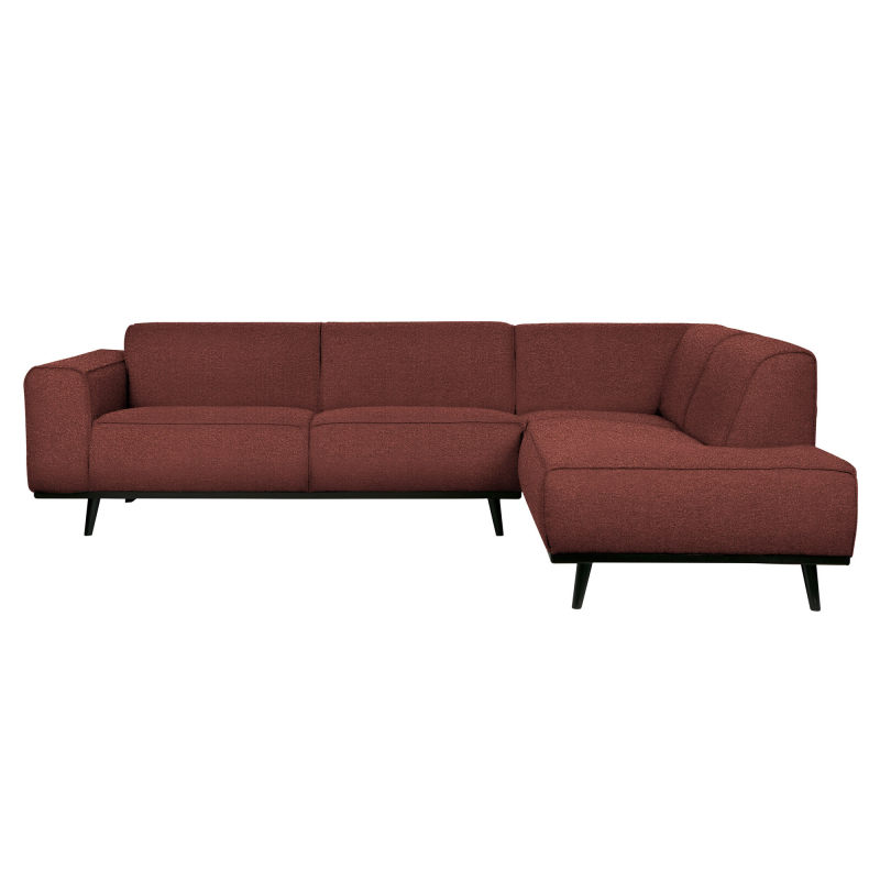 Statement Hjørnesofa Højrevendt Boucle Chestnut