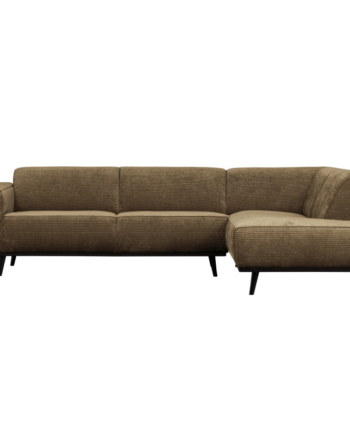 Statement Hjørnesofa Højrevendt Flat Rib Rock