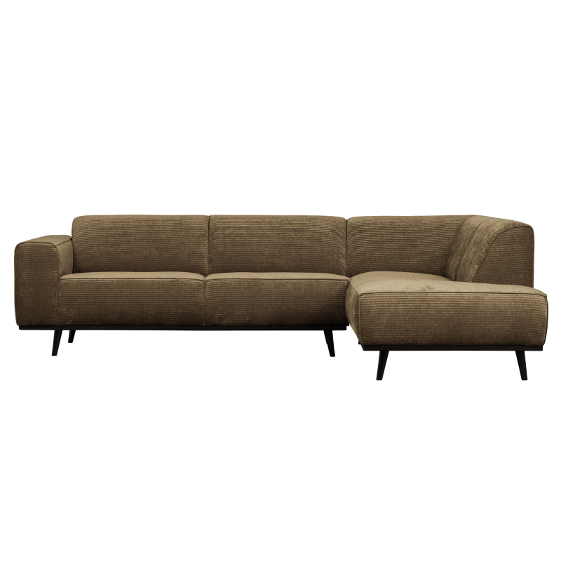 Statement Hjørnesofa Højrevendt Flat Rib Rock