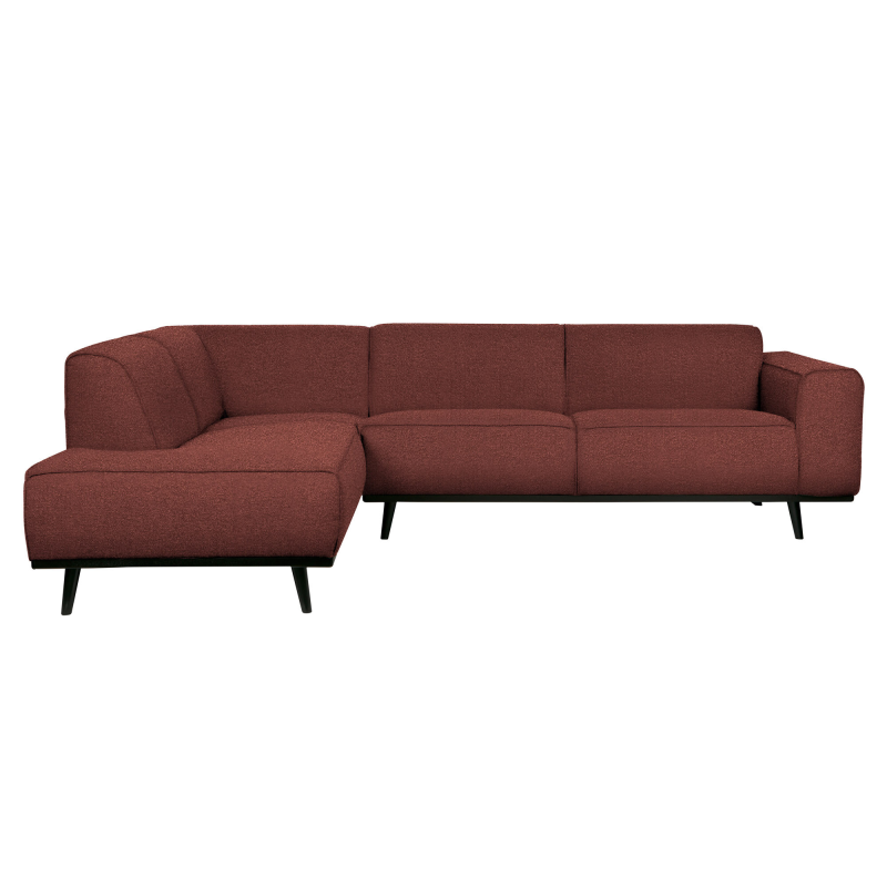 Statement Hjørnesofa Venstrevendt Boucle Chestnut