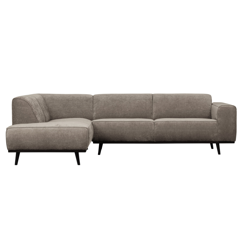 Statement Hjørnesofa Venstrevendt Flat Rib Clay
