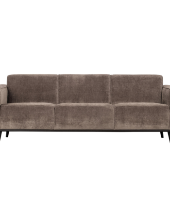 Statement Pers Sofa 230 Flat Rib Taupe