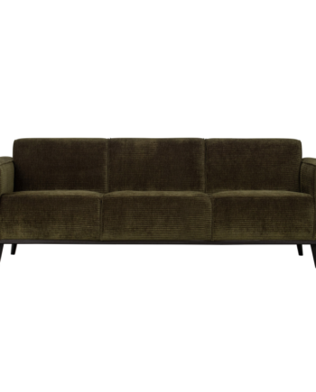 Statement Pers Sofa 230 Flat Rib Warm Green