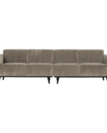 Statement Pers Sofa 280 Flat Rib Clay