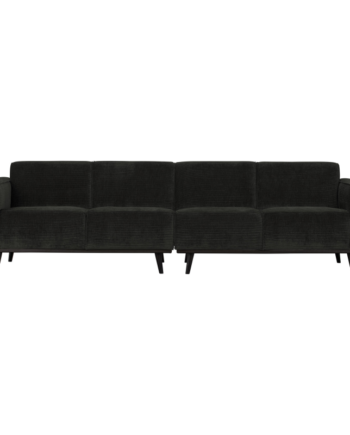 Statement Pers Sofa 280 Flat Rib Graphite