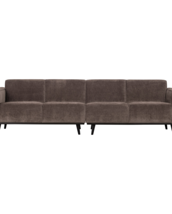 Statement Pers Sofa 280 Flat Rib Taupe