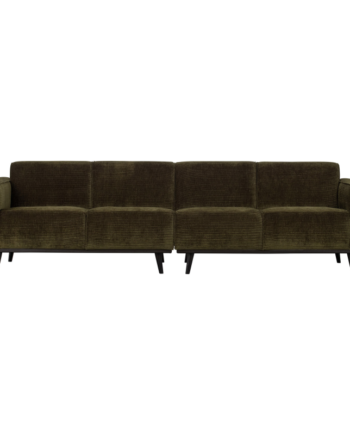 Statement Pers Sofa 280 Flat Rib Warm Green