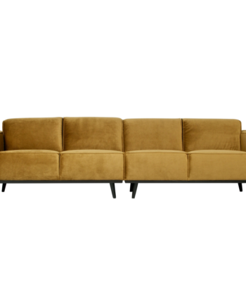 Statement Pers Sofa 280 Velour Honey Yellow