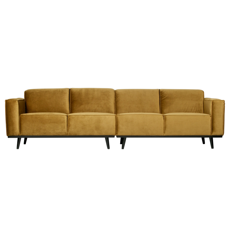 Statement Pers Sofa 280 Velour Honey Yellow