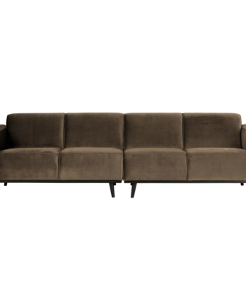 Statement Pers Sofa 280 Velour Taupe