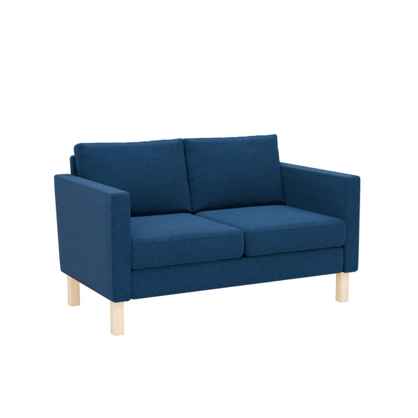 Stockholm Pers Sofa Med Lige Armlæn Ben Birketræ