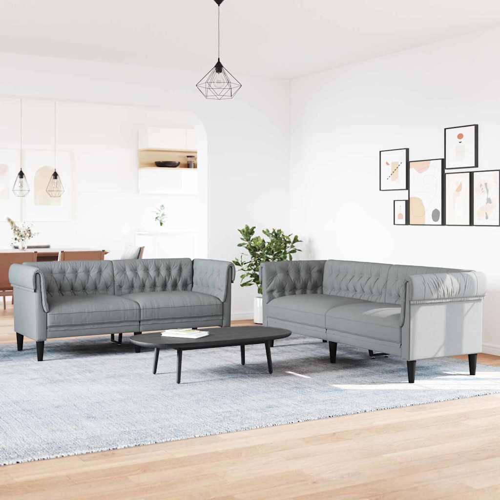 Stue Sofa Dele 201 Stof Lysegrå
