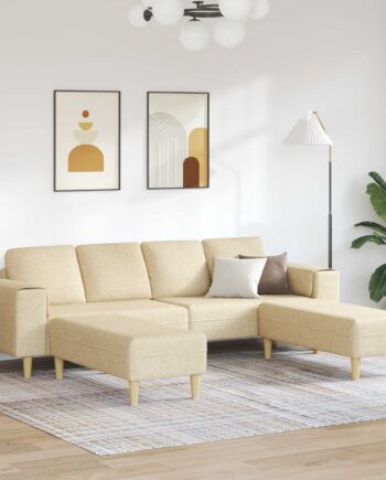 Stue Sofa Stk Polyester Creme