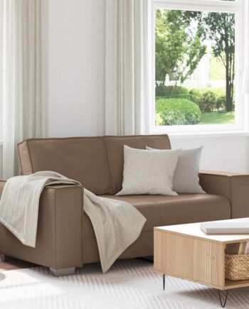 Tosæders Sofa Faux Læder Cappuccino 160