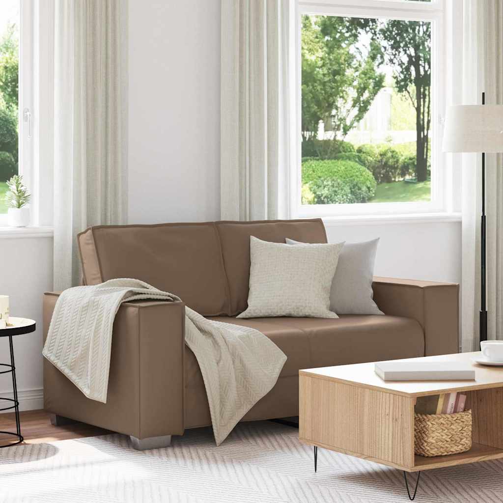Tosæders Sofa Faux Læder Cappuccino 160