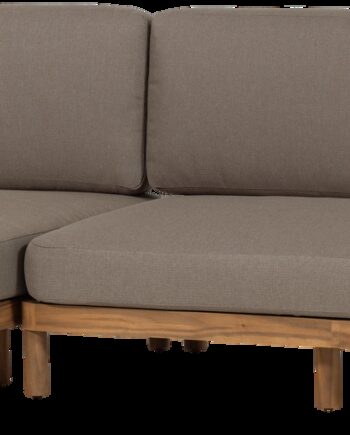 Udendørs Hjørnesofa Woood Collection Fsc Akacietræ Sand Udendørspolstring Bestandig Fugtafvisende H83b300d100 Venstrevendt