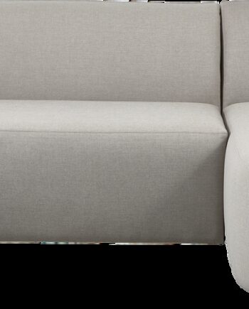 Udendørs Hjørnesofa Woood Collection Højrevendt Chaiselong Sand Aluminium Stel Sira Outdoor Stof