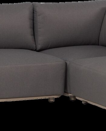Udendørs Hjørnesofa Woood Collection Loungesæt Brun 269x269 Metalstel Med Polyesterreb Olefin Hynder Fugtbestandig