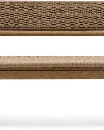 Udendørs Personers Lounge Sofa Kave Home Arinella Fsc Certificeret Akacietræ Håndvævet Reb