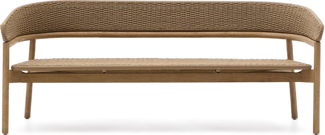 Udendørs Personers Lounge Sofa Kave Home Arinella Fsc Certificeret Akacietræ Håndvævet Reb