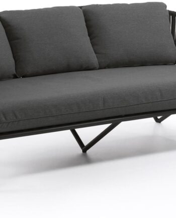 Udendørs Personers Lounge Sofa Kave Home Branzie Sort L180d90h77