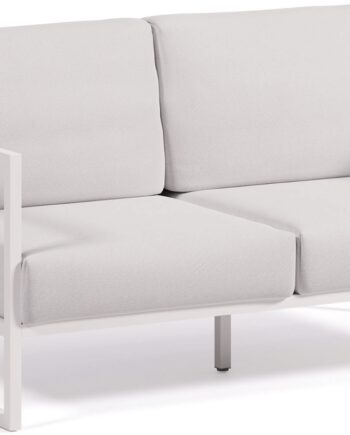 Udendørs Personers Sofa Kave Home Comova H85l152d85 Hvid Pulverlakeret Aluminium   Vandafvisende Stof