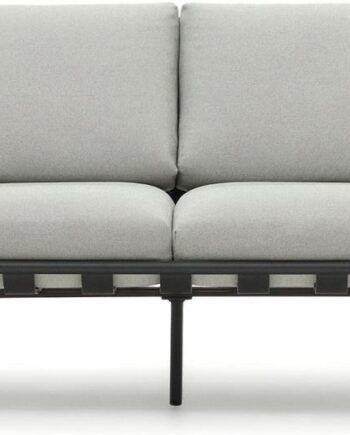Udendørs Personers Sofa Kave Home Joncols Grå Aluminium Moderne Nordisk Stil
