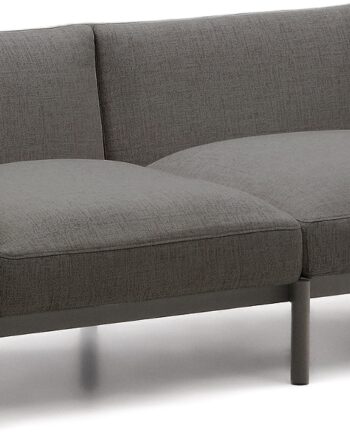 Udendørs Personers Sofa Kave Home Sorells Grafit Aluminium Modulær Loungesofa